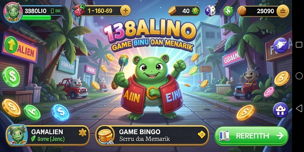 Tampilan gameplay seru dari game Bingo 138ALIEN.
