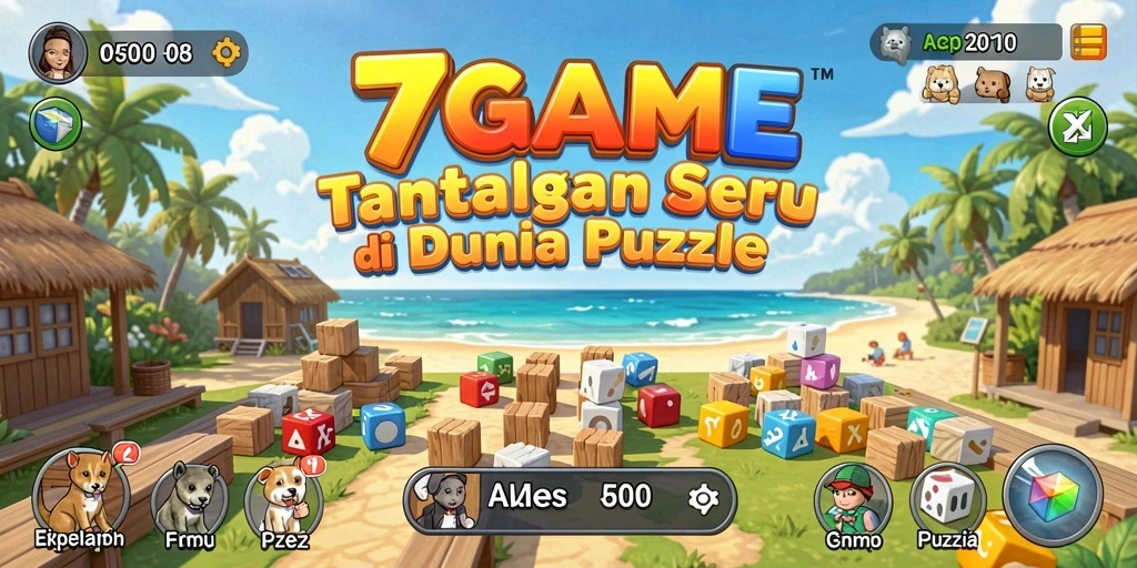 Tampilan gameplay seru dan penuh tantangan dari 7GAME.