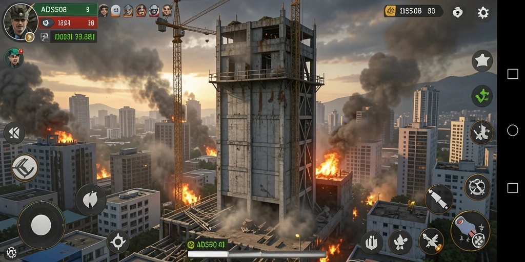 Gameplay seru di ADS508, pertahanan menara melawan musuh.