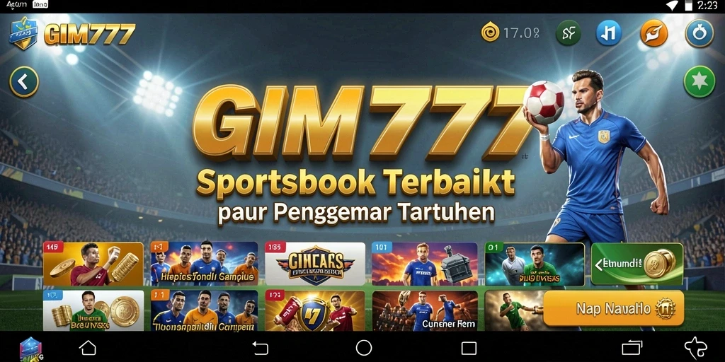 Tampilan gameplay GIM777 yang menarik untuk taruhan olahraga.