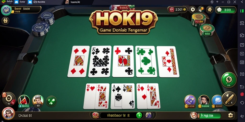 Tampilan gameplay domino pada HOKI9 yang menarik dan interaktif.