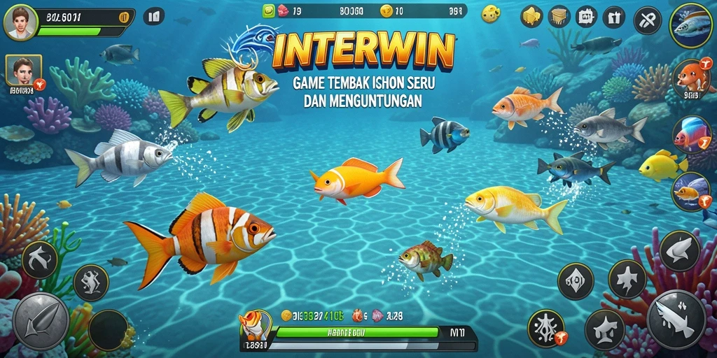 Tampilan gameplay Tembak Ikan yang seru dan mengasyikkan
