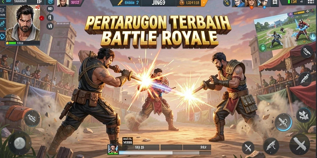 Menampilkan mirip pertarungan epik dalam JIN69 Battle Royale.