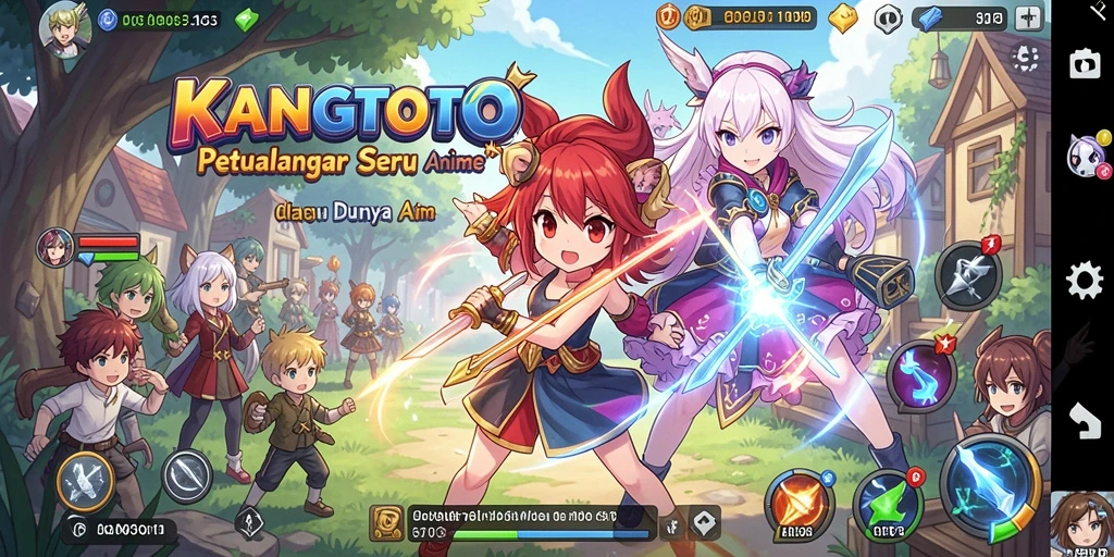Tampilan gameplay KANGTOTO yang memukau dan penuh warna.