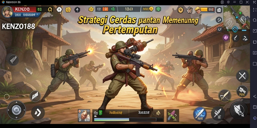 Tampilan gameplay menarik dalam permainan strategi KENZO188.