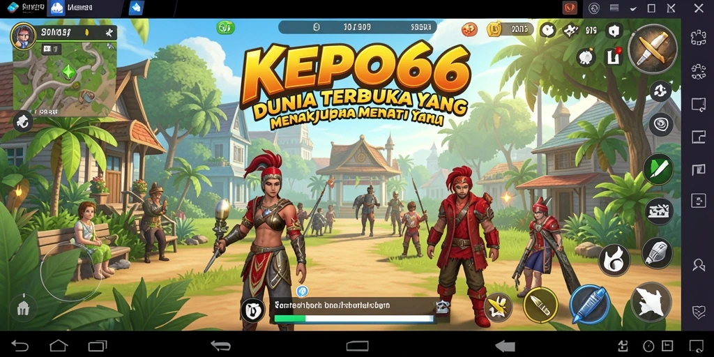 Screenshot gameplay <strong>KEPO66</strong> menunjukkan dunia terbuka yang luas dan penuh petualangan.