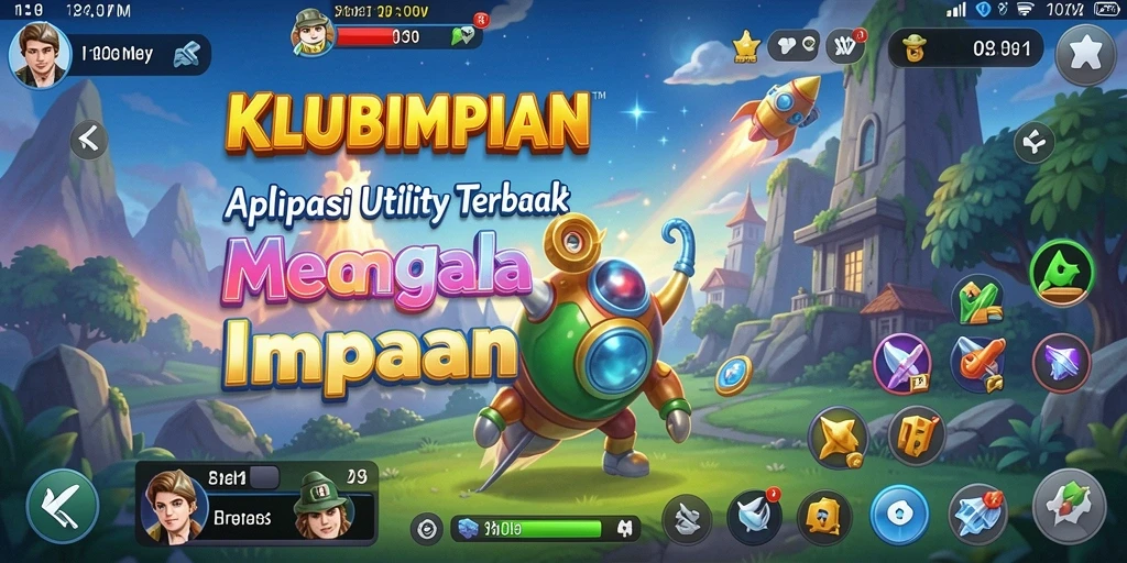Tampilan antarmuka aplikasi KLUBIMPIAN yang intuitif dan menarik.
