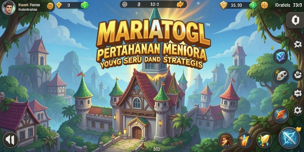 Tampilan gameplay seru MARIATOGL saat menghadapi gelombang musuh.