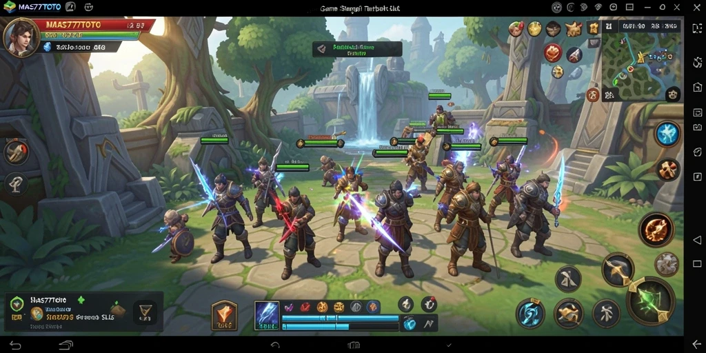 Tampilan gameplay menarik dalam MAS77TOTO dengan berbagai unit strategis.