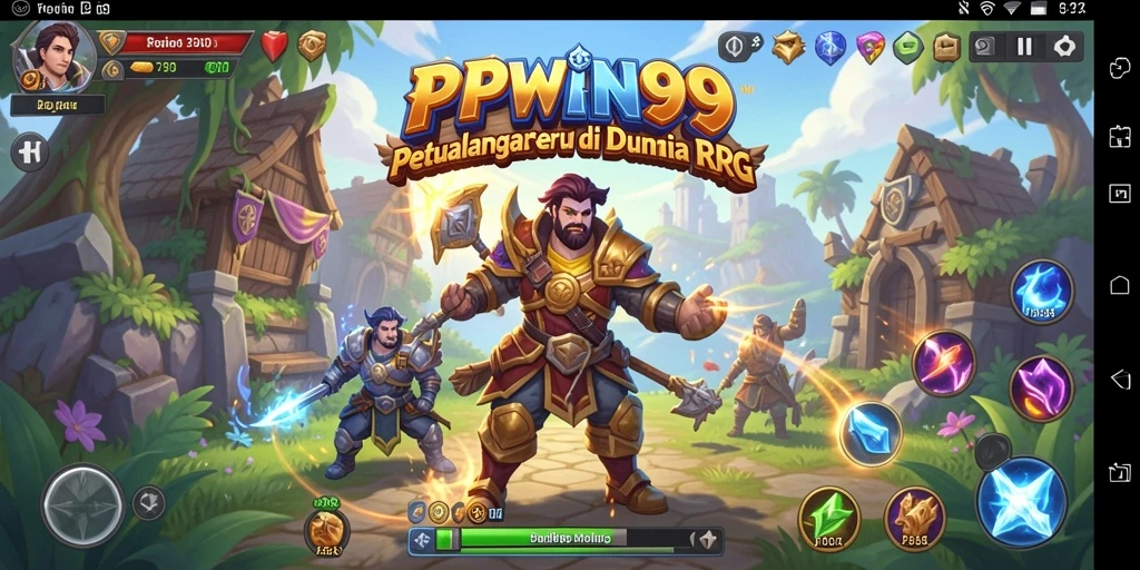 Screenshot utama PPWIN99 menampilkan aksi seru dalam petualangan RPG.