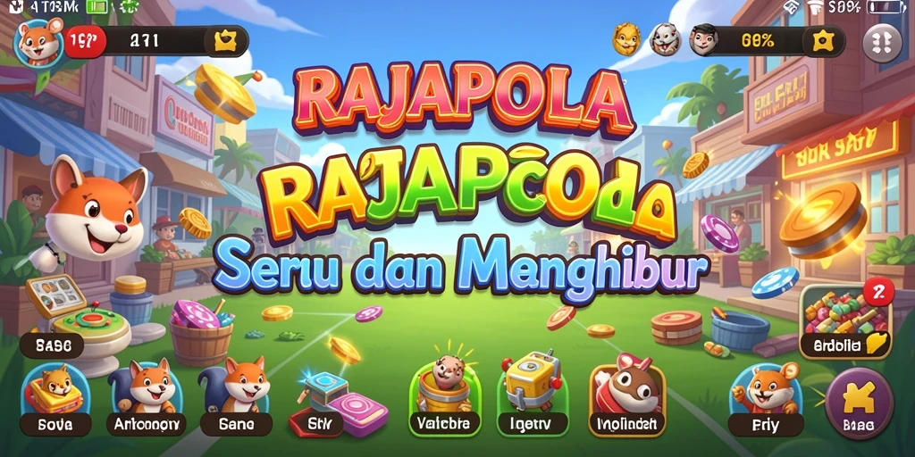Tampilan gameplay RAJAPOLA yang penuh aksi dan seru.