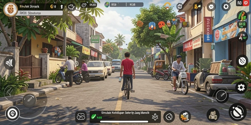 Gambaran menakjubkan dari gameplay simulasi RK88 yang interaktif.