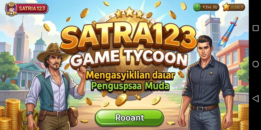 Tampilan gameplay <strong>SATRIA123</strong> yang mengasyikkan dalam dunia Tycoon.