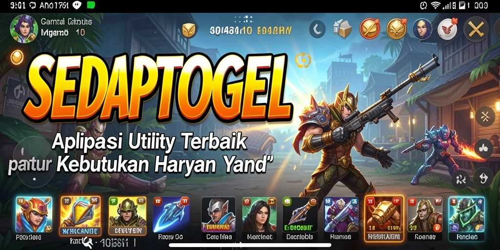 Tampilan antarmuka utama SEDAPTOGEL yang intuitif dan fungsional.