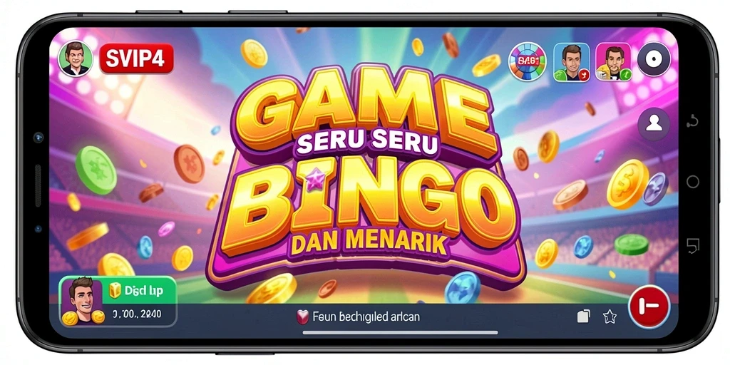 Tampilan gameplay seru dari SVIP4 yang penuh warna.