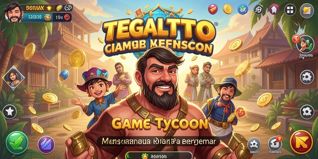 Screenshot gameplay TEGALTOTO yang menampilkan aksi mengelola bisnis.