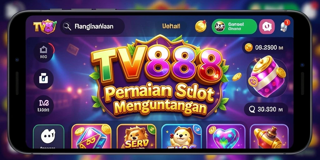 Tampilan menarik dari gameplay Slot di TV888.