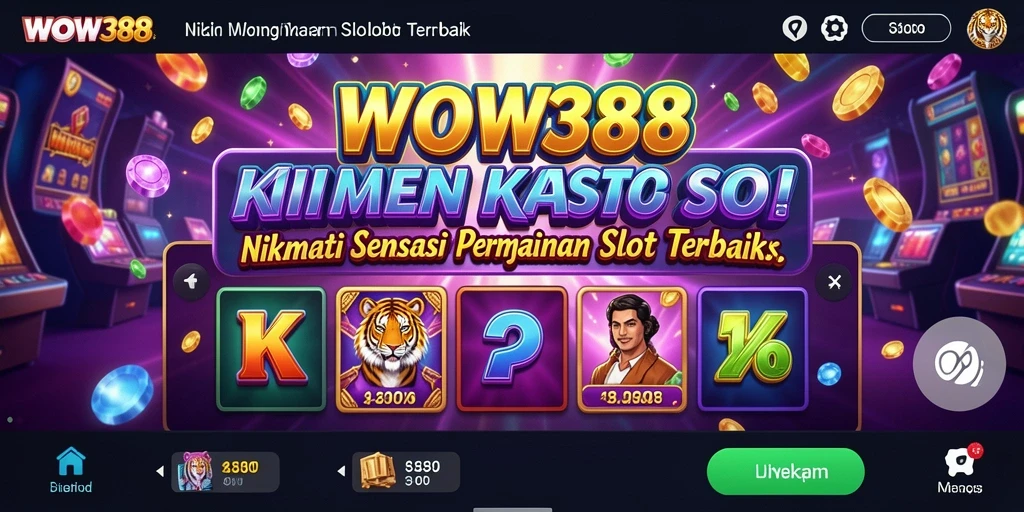 Screenshot utama WOW388 menampilkan gameplay Slot yang seru dan menegangkan.