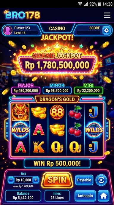 Tampilan antarmuka aplikasi bro178 yang menarik dan mudah digunakan.
